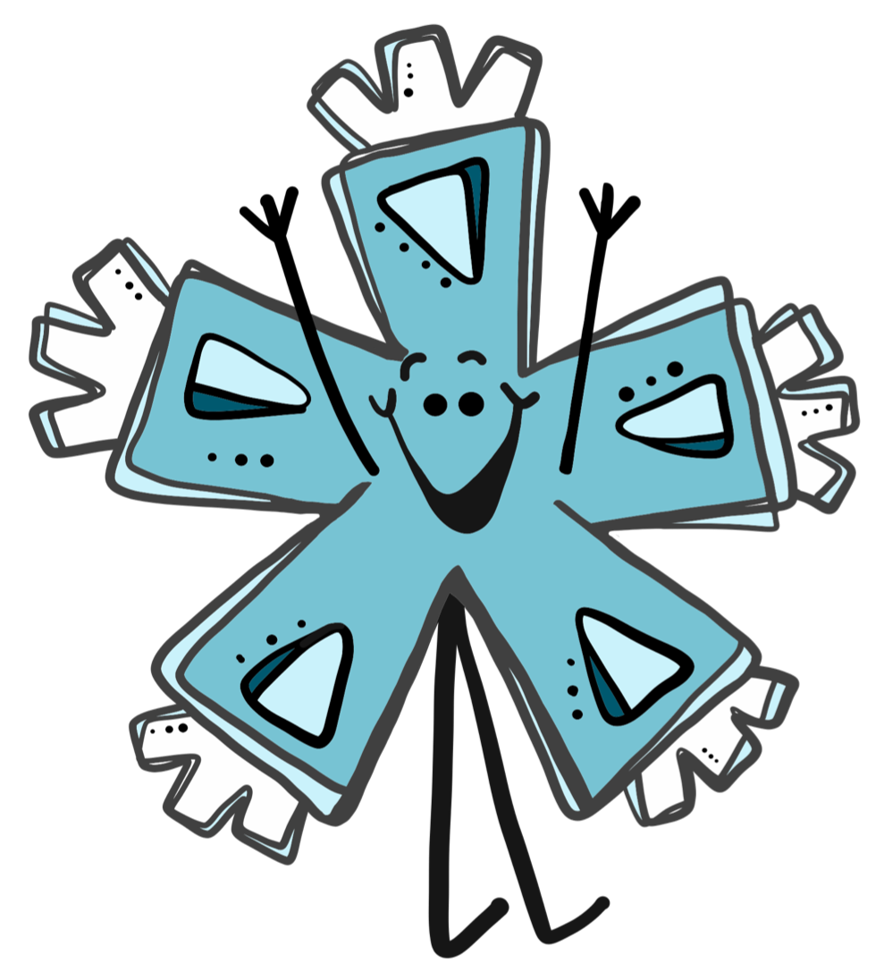 Image of a Happy Snowflake